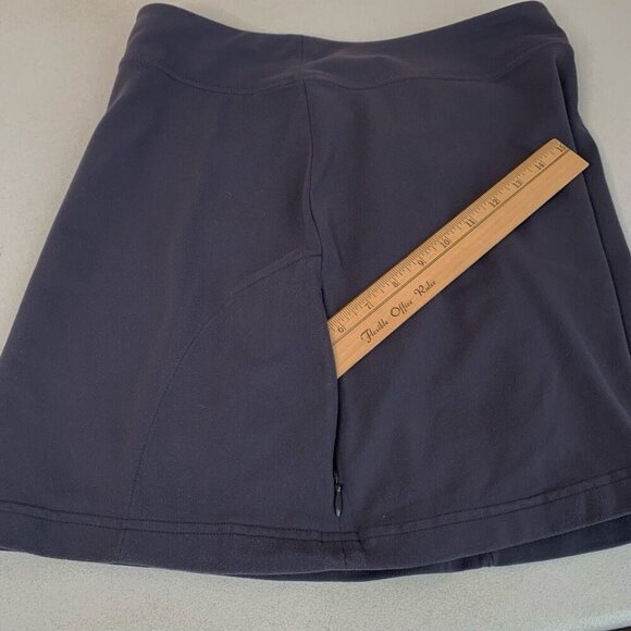 Athleta Sweet Spot Skort Womens Small Pull On Zip Pocket Dark Gray Golf Tennis - Picture 5 of 10